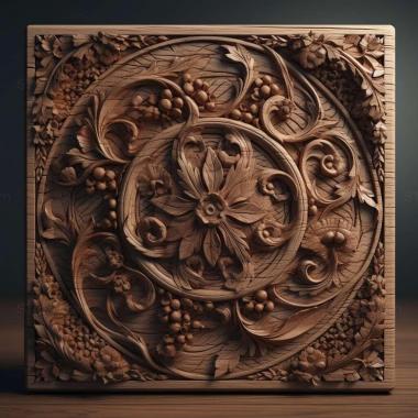Patterns and decorations 8k resolution 1 3d model